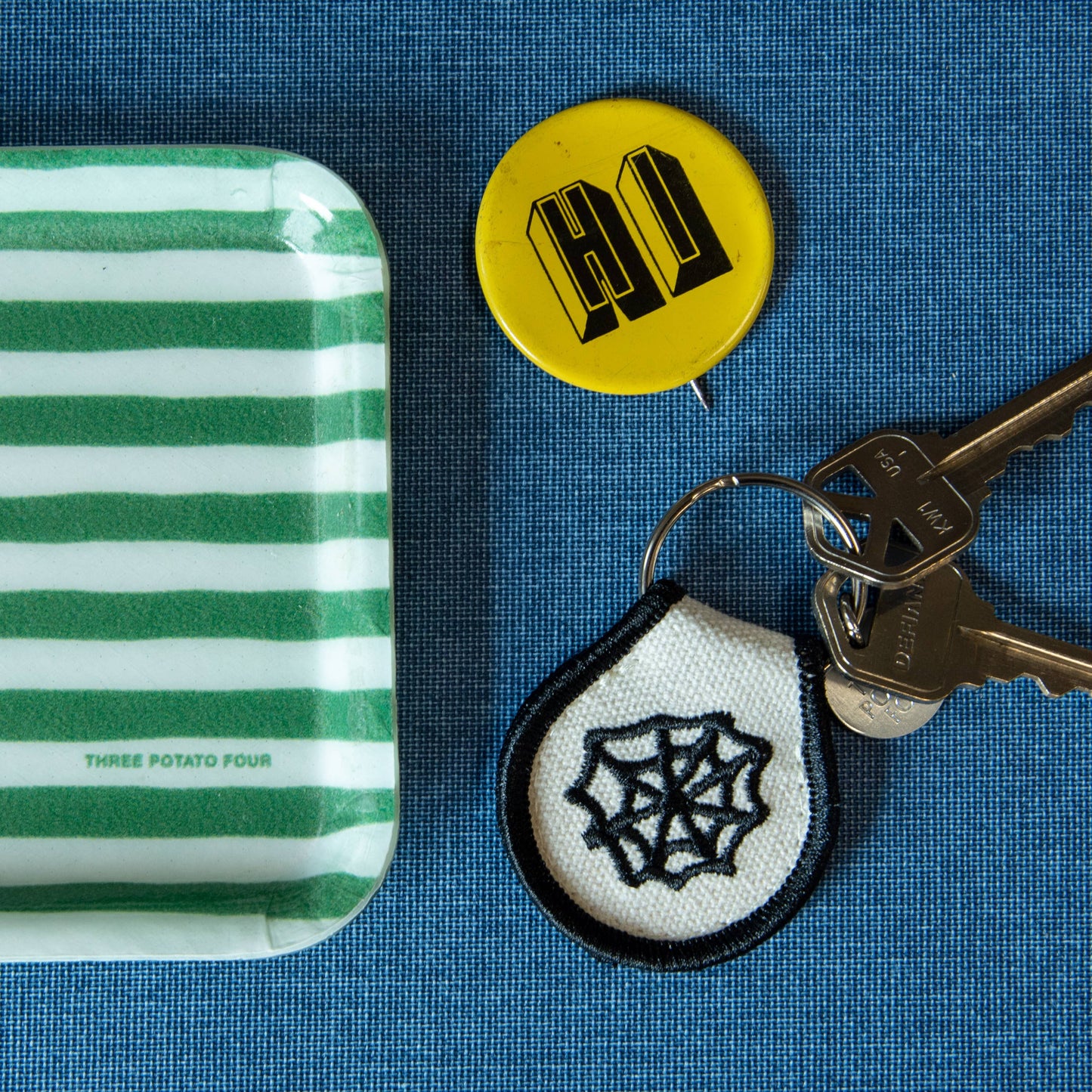 Patch Keychain - Spiderweb