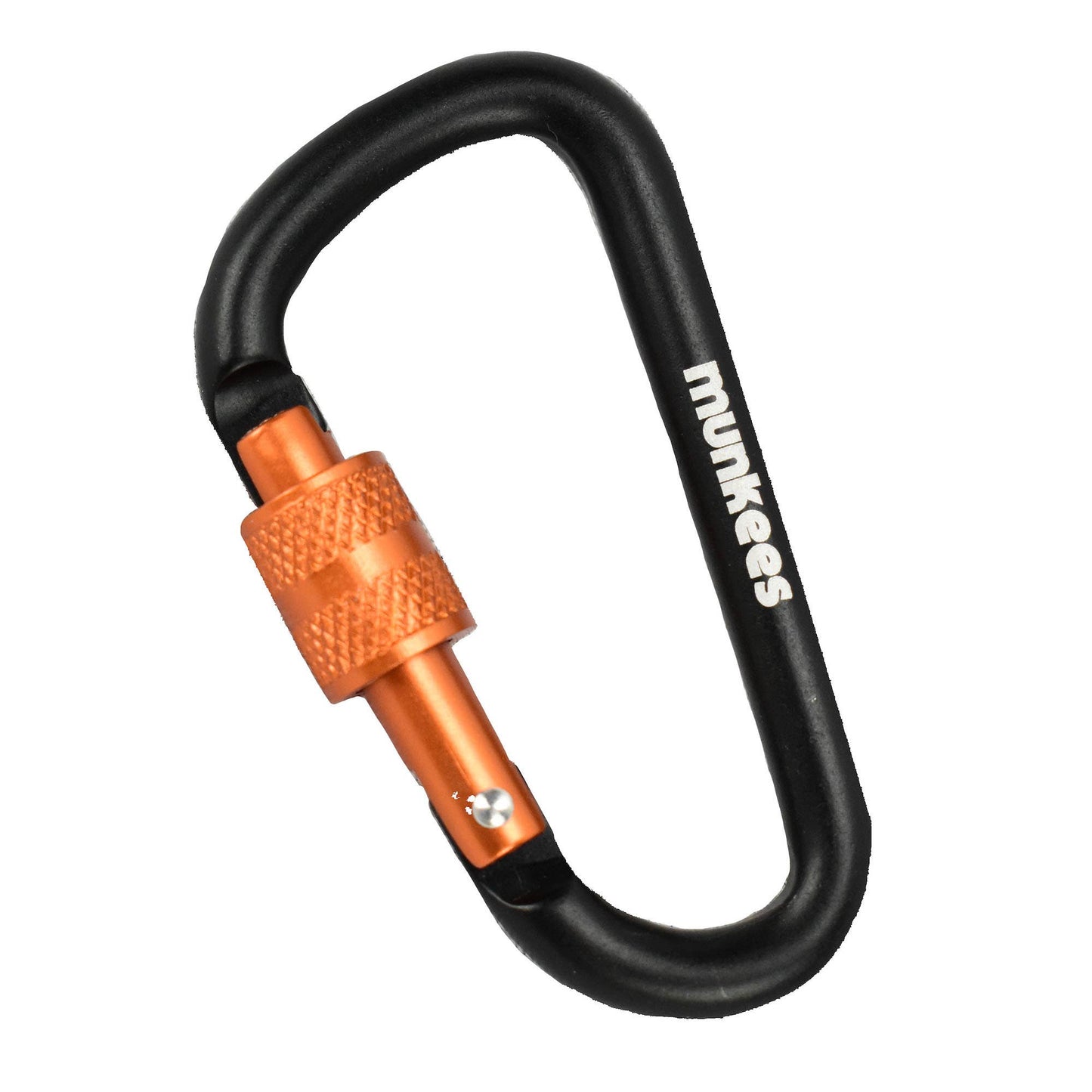 D Shaped Carabiner with Screw Lock