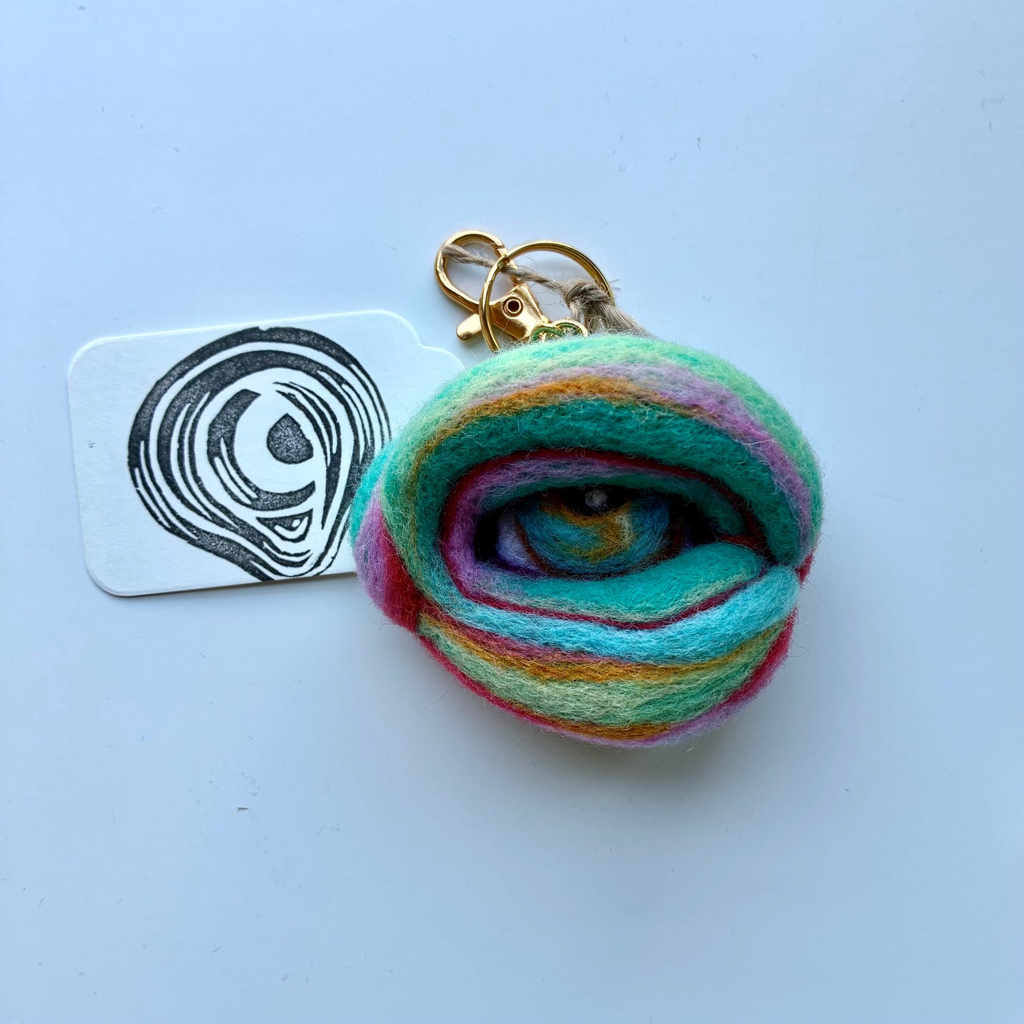 Felted Eye Keychains