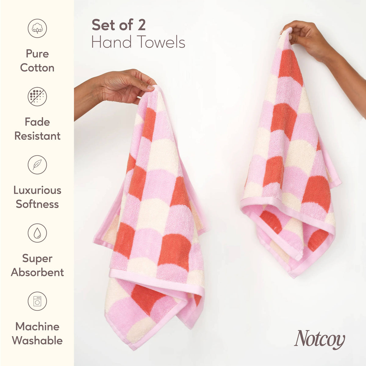 Cherry Blossom Hand Towel, Set of 2