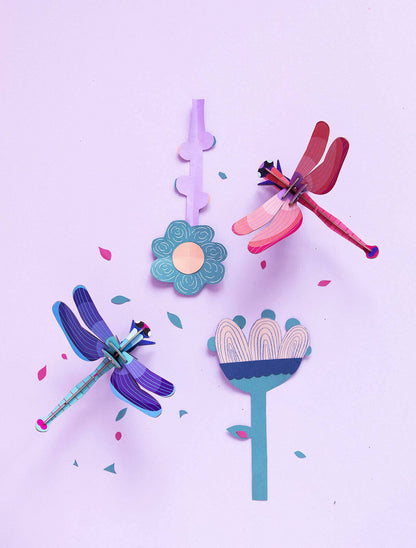3D Wall Art - Insect - Sapphire Dragonfly