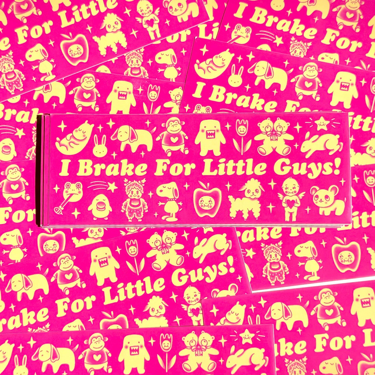 "I Brake For Little Guys!" Bumper Sticker