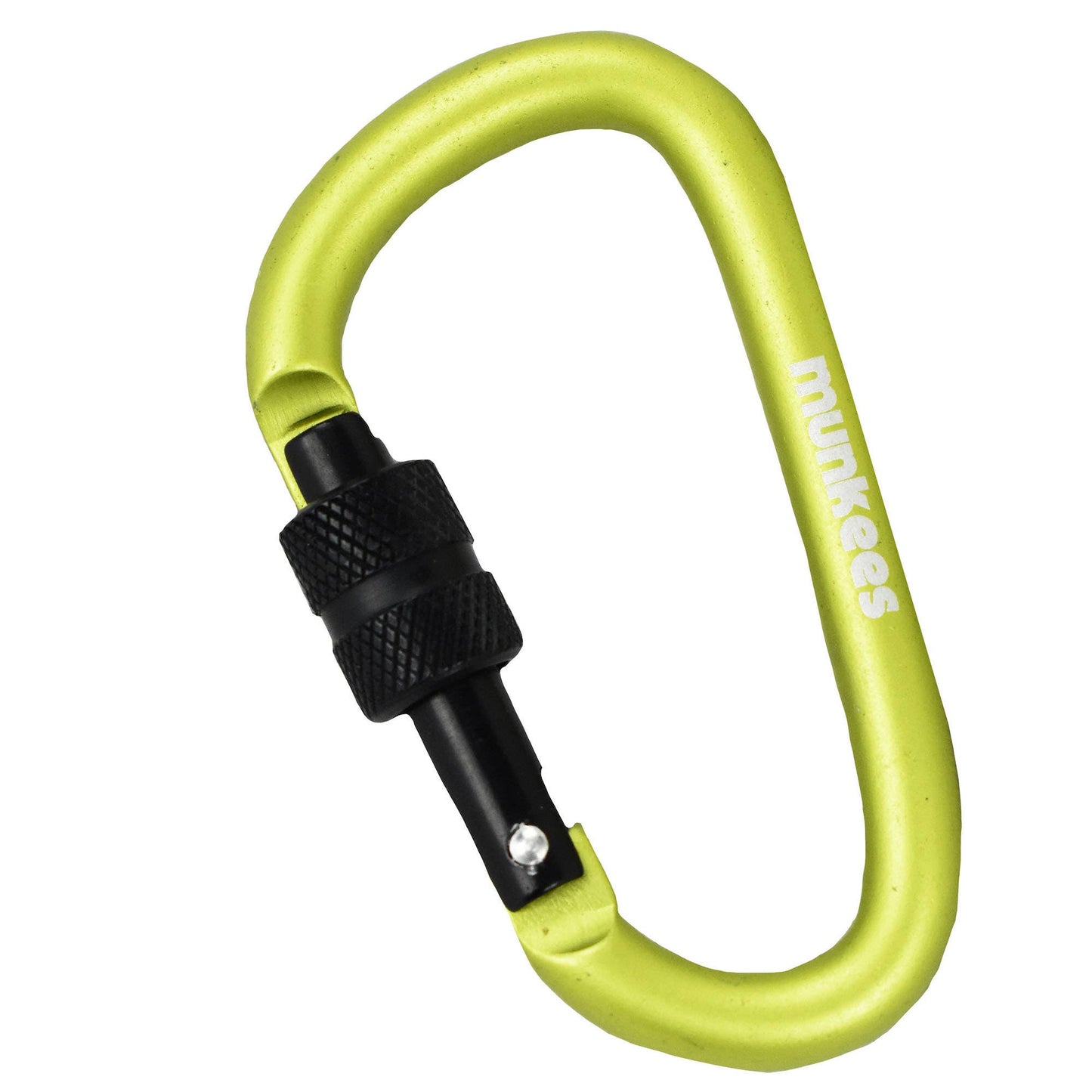 D Shaped Carabiner with Screw Lock