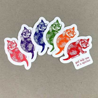 God Help You As a Species Sticker (More Colors)