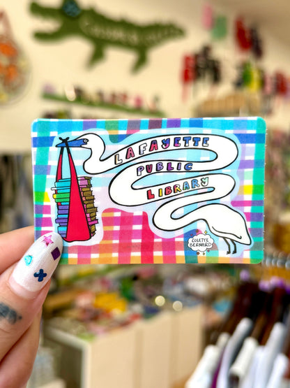 Lafayette Public Library Sticker - 100% of proceeds go to Laf. Public Library!