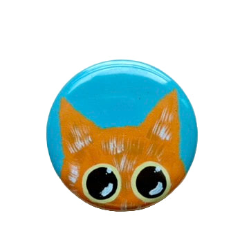 Orange Cat Button
