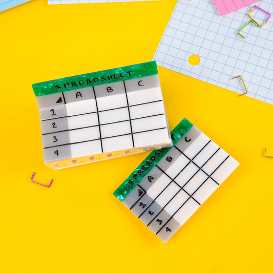 Spreadsheet Hair Claw PREORDER