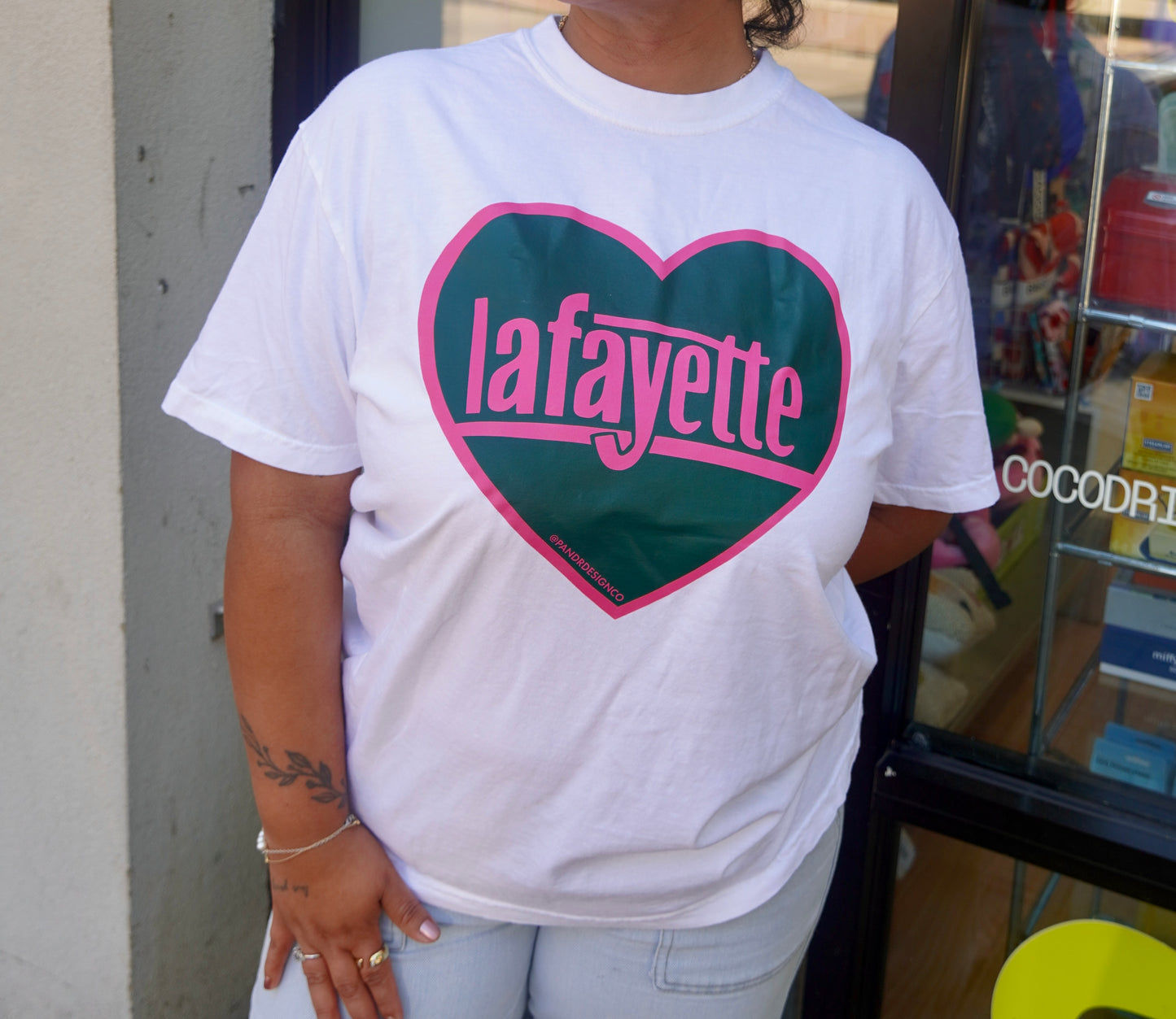 Green Lafayette Heart Shirt