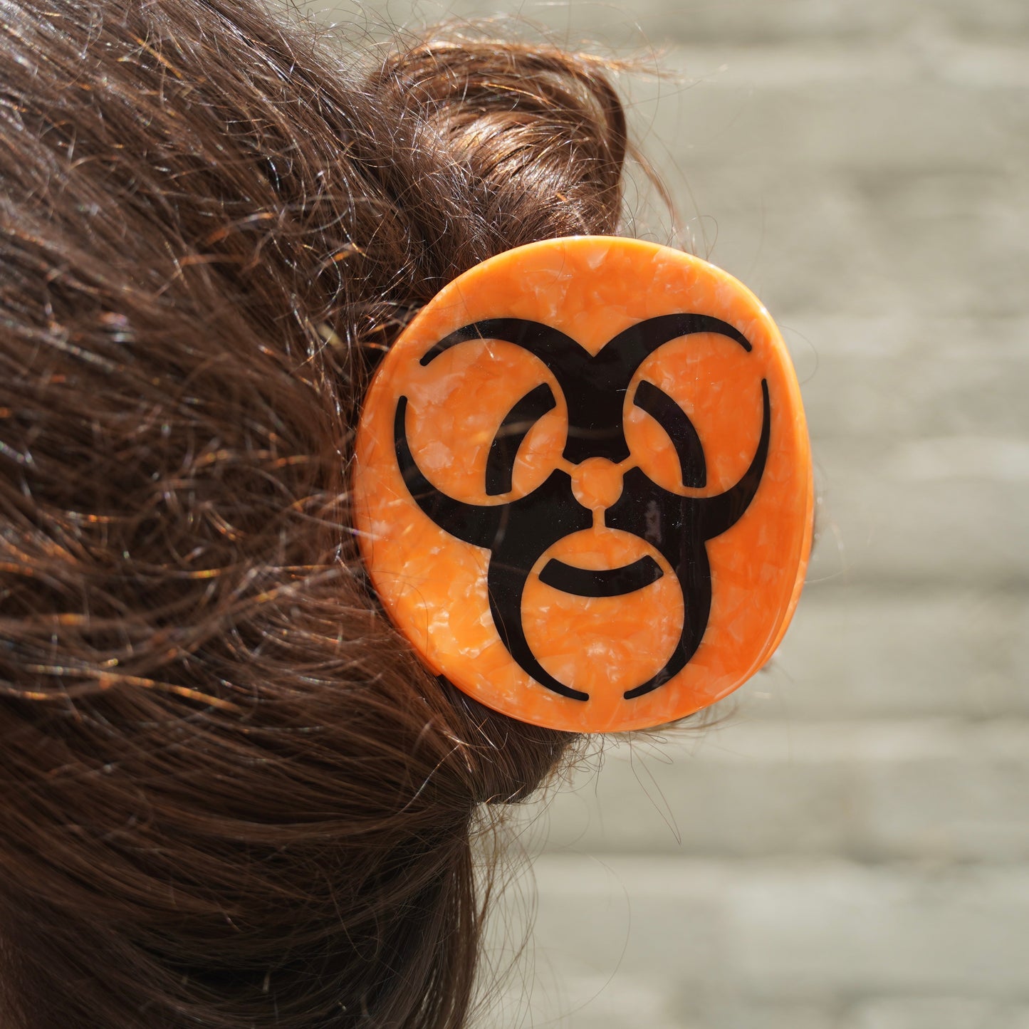 Biohazard Symbol Hair Claw
