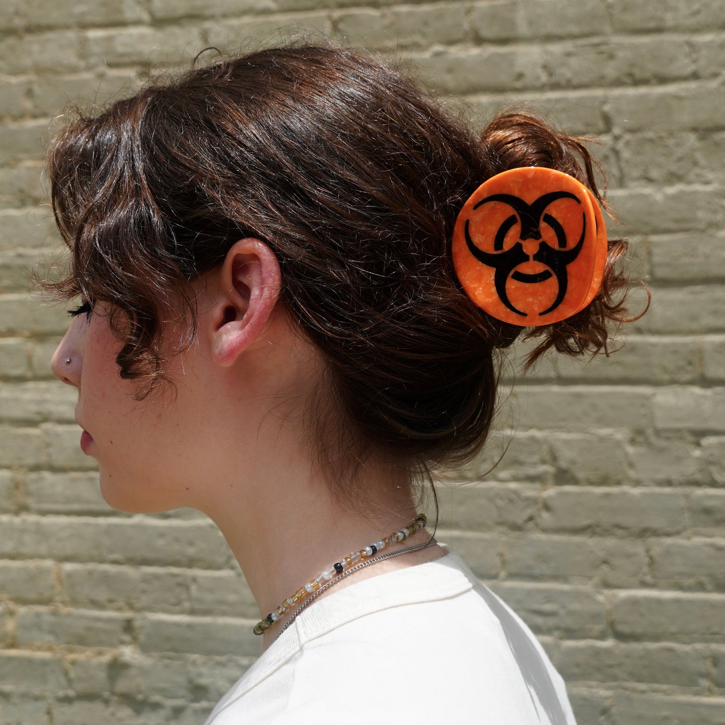Biohazard Symbol Hair Claw