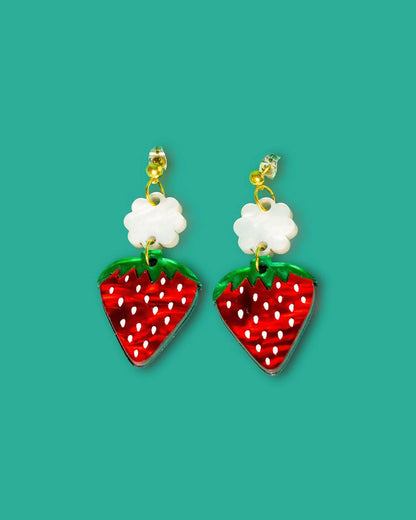 Strawberry Dangle Earrings
