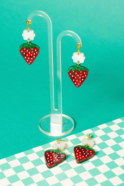 Strawberry Dangle Earrings