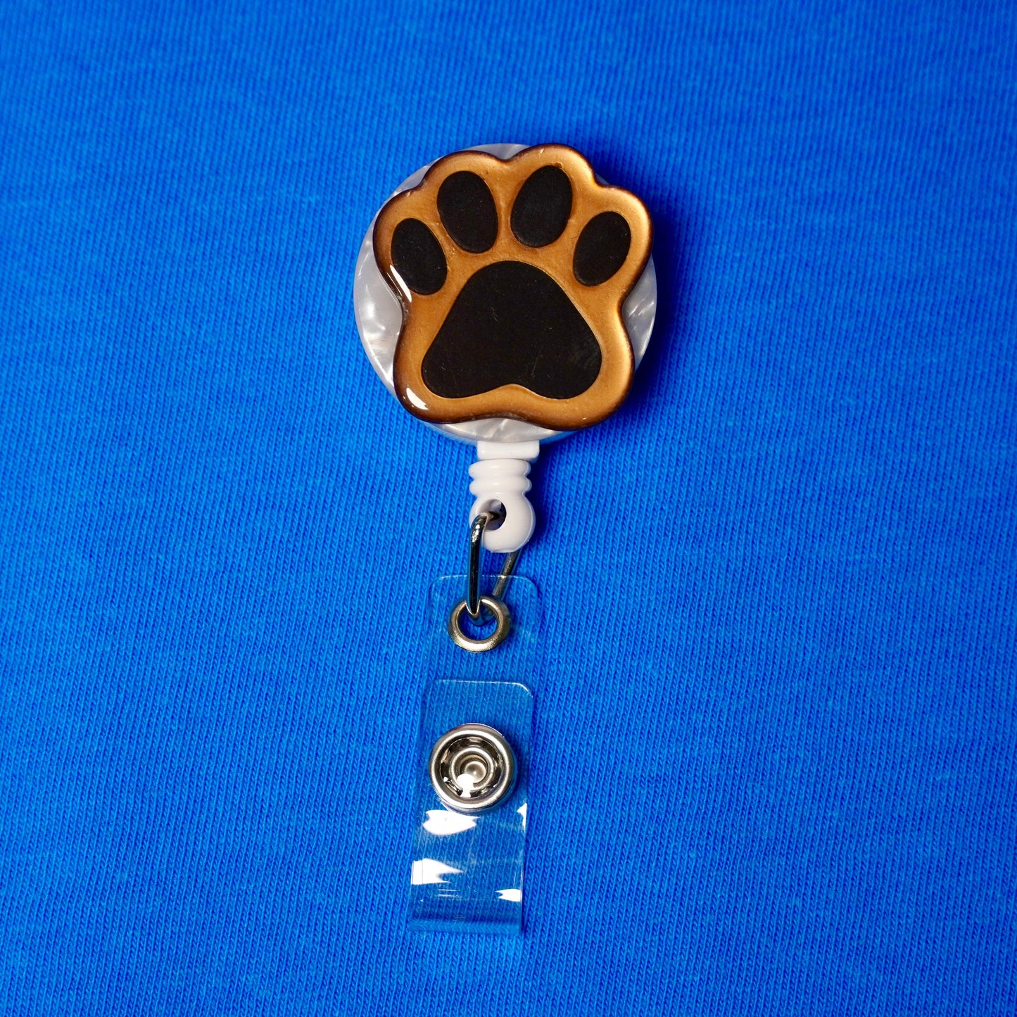 Paw Print Badge Reel