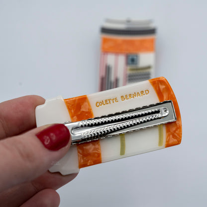 Prescription Bottle Hair Clip