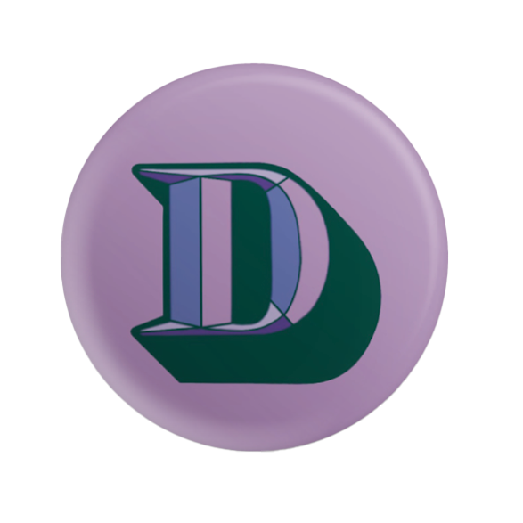 Letter D Button