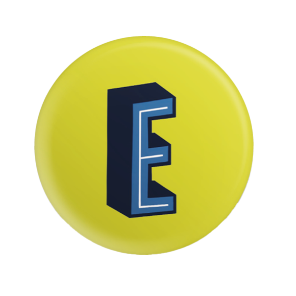 Letter E Button