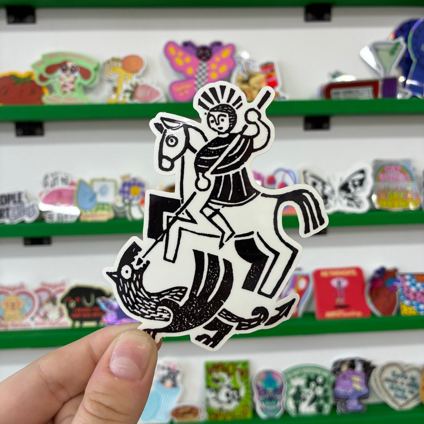 St. Georgia and the Dragon Sticker