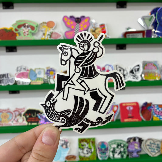 St. Georgia and the Dragon Sticker