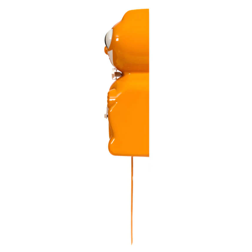 Festival Orange Kit Cat Clock
