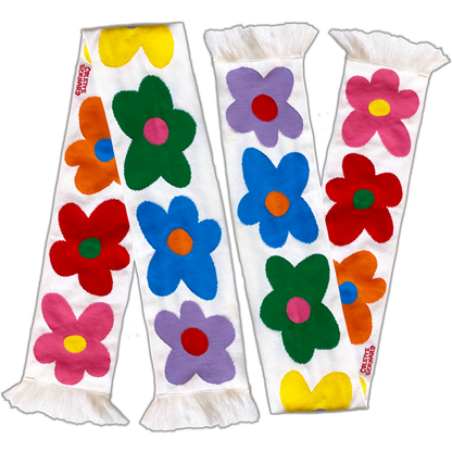 Flower Power Scarf (White)