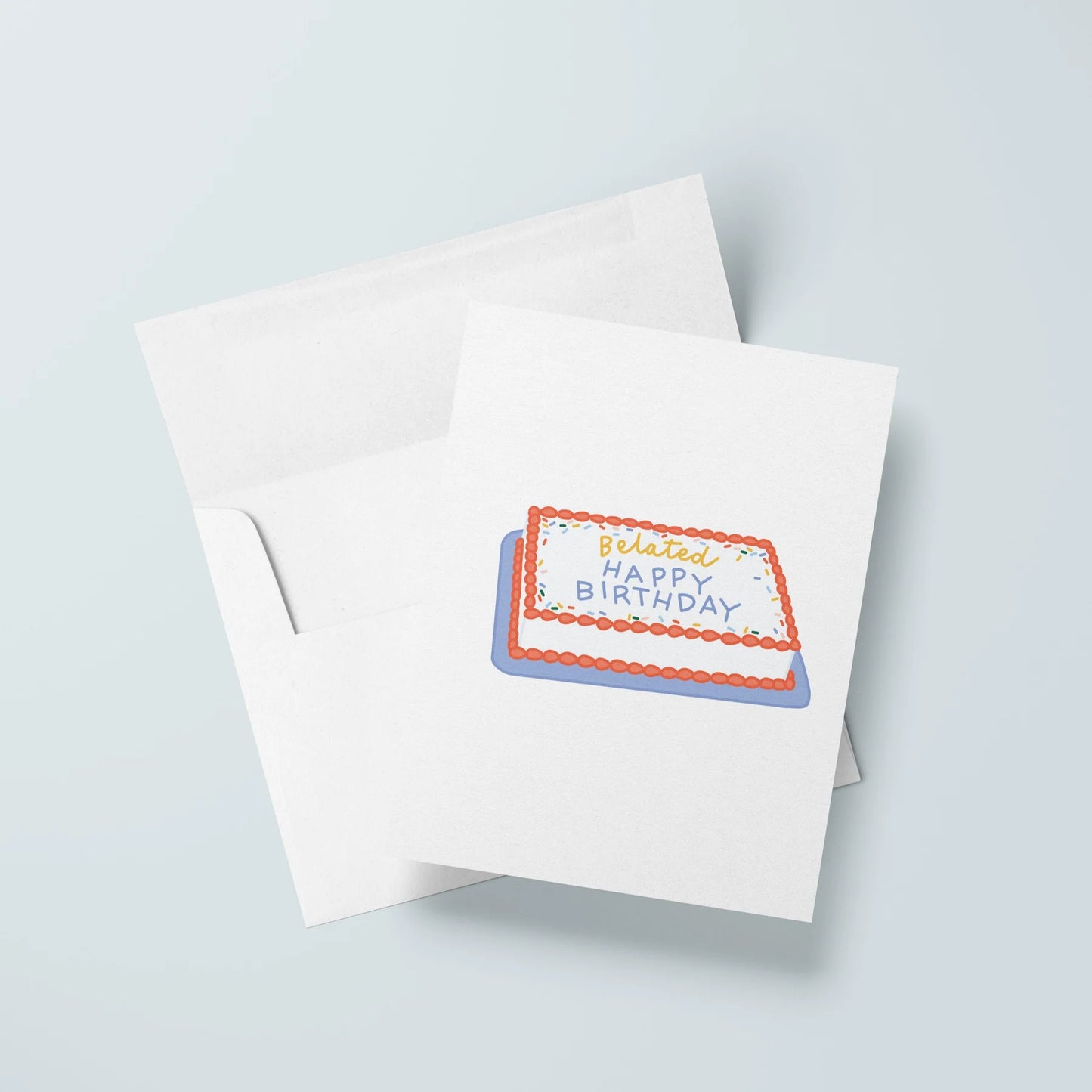 Belated Birthday Cake Card