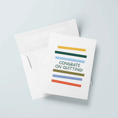 Congrats On Quitting Card