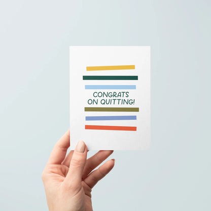 Congrats On Quitting Card