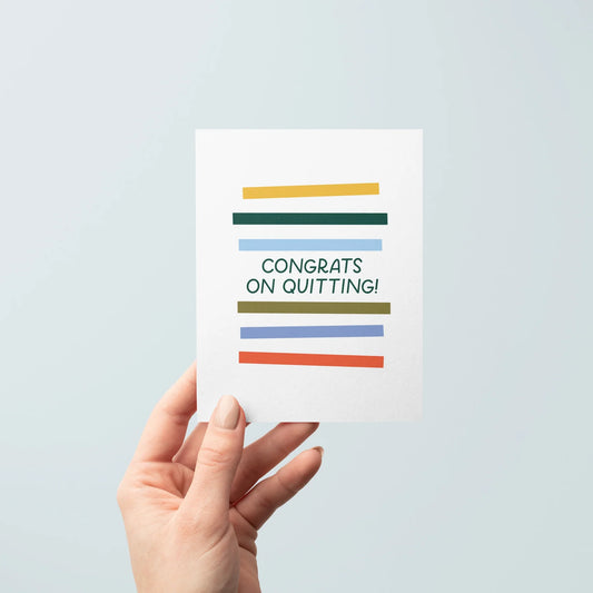 Congrats On Quitting Card