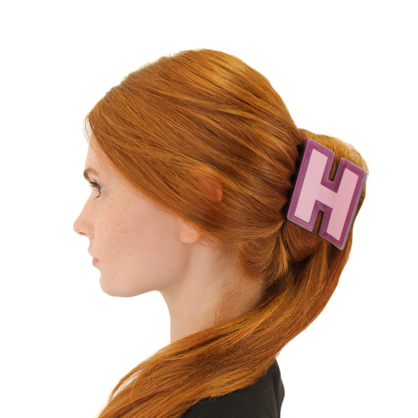 Letter H Hair Claw