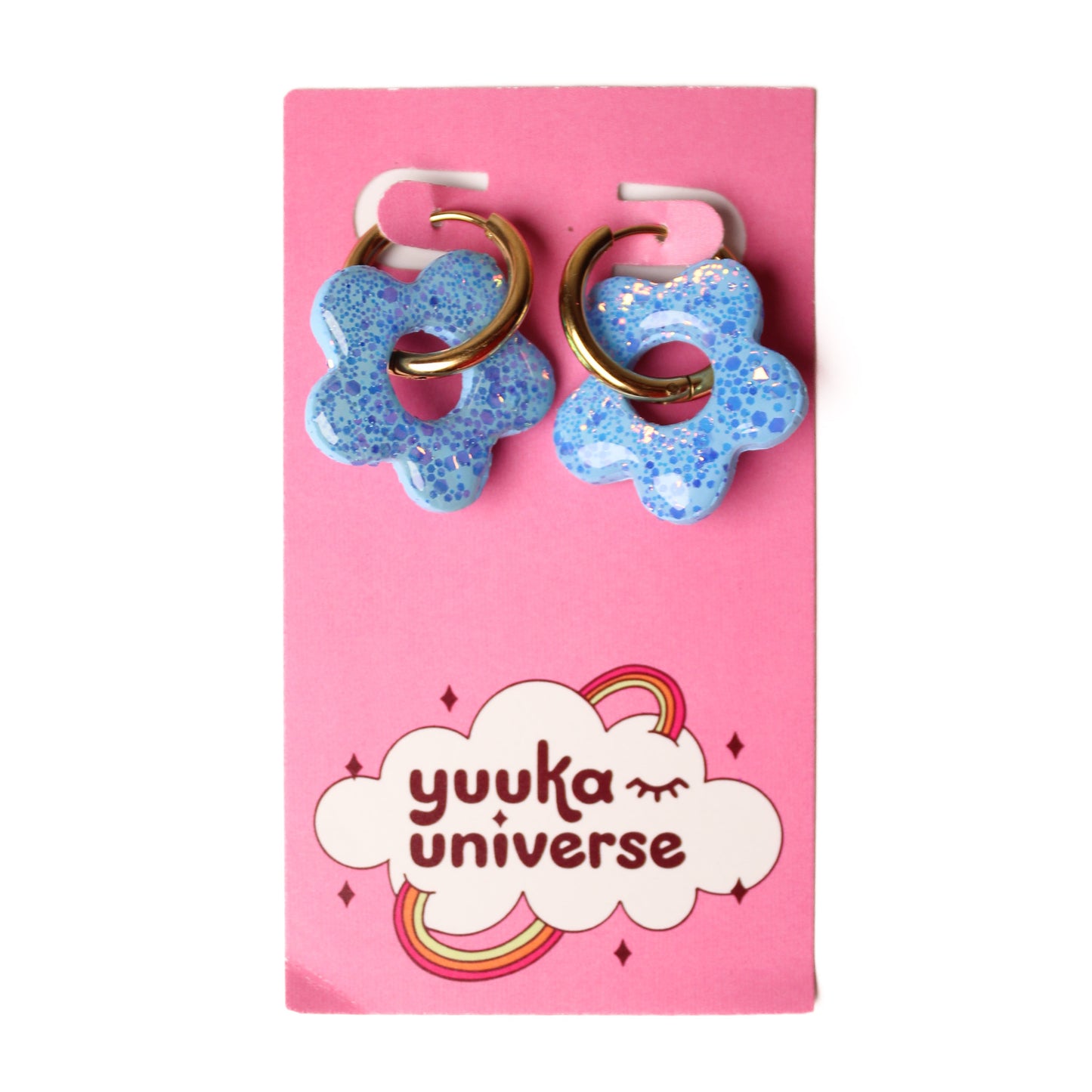 Yuuka Universe - Flower Hoop Earrings (More Colors)