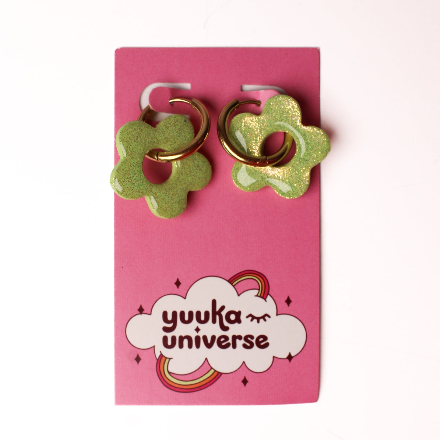 Yuuka Universe - Flower Hoop Earrings (More Colors)