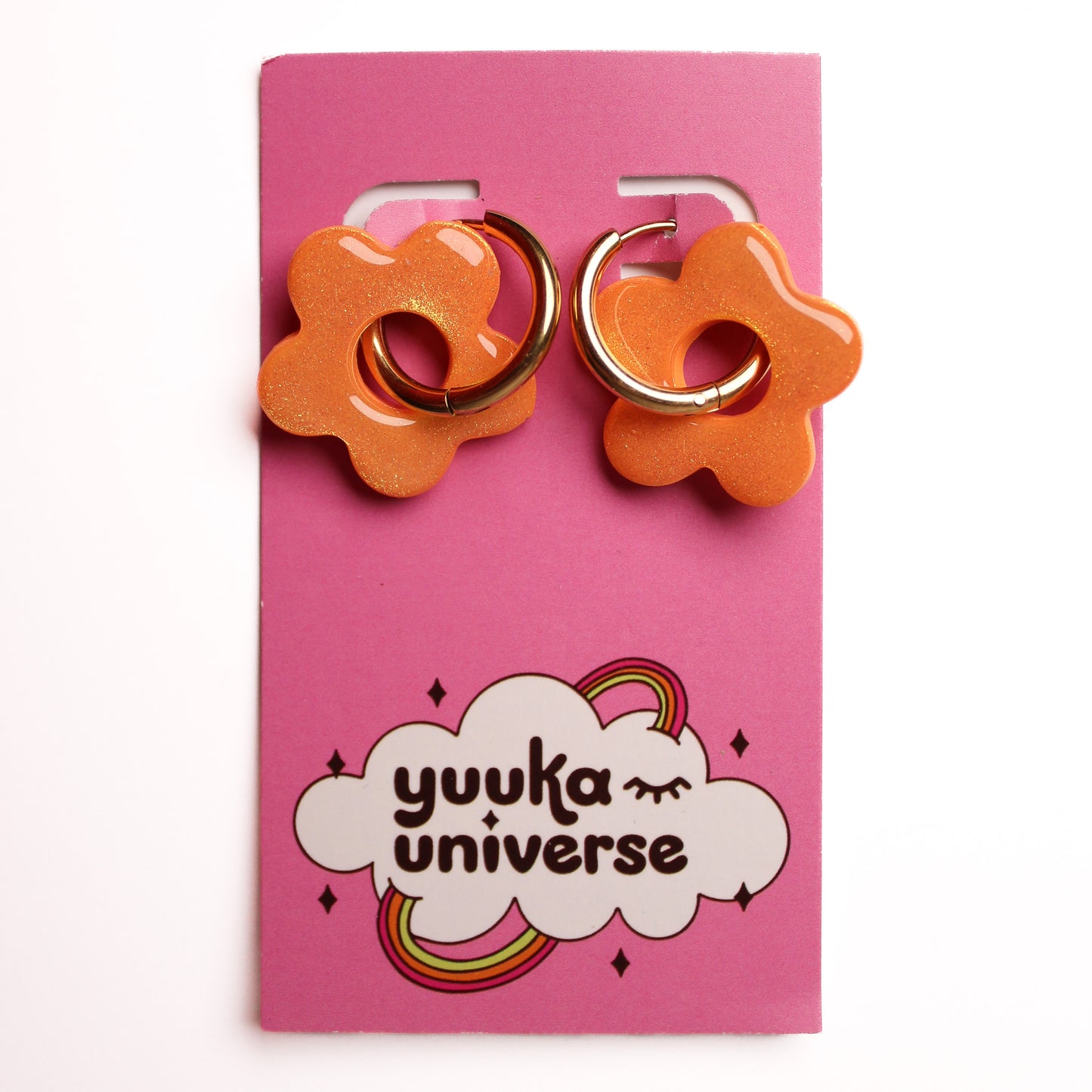 Yuuka Universe - Flower Hoop Earrings (More Colors)