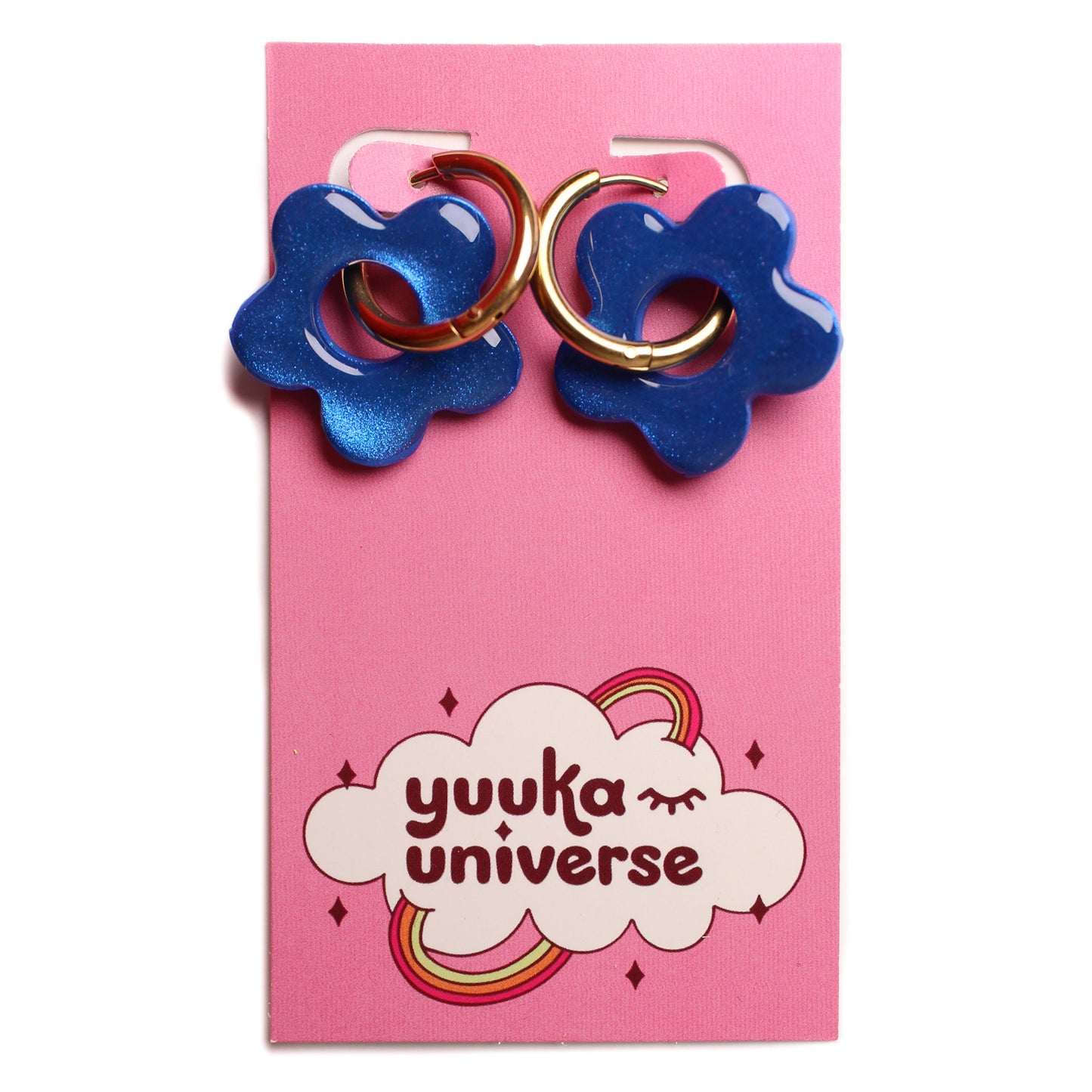 Yuuka Universe - Flower Hoop Earrings (More Colors)