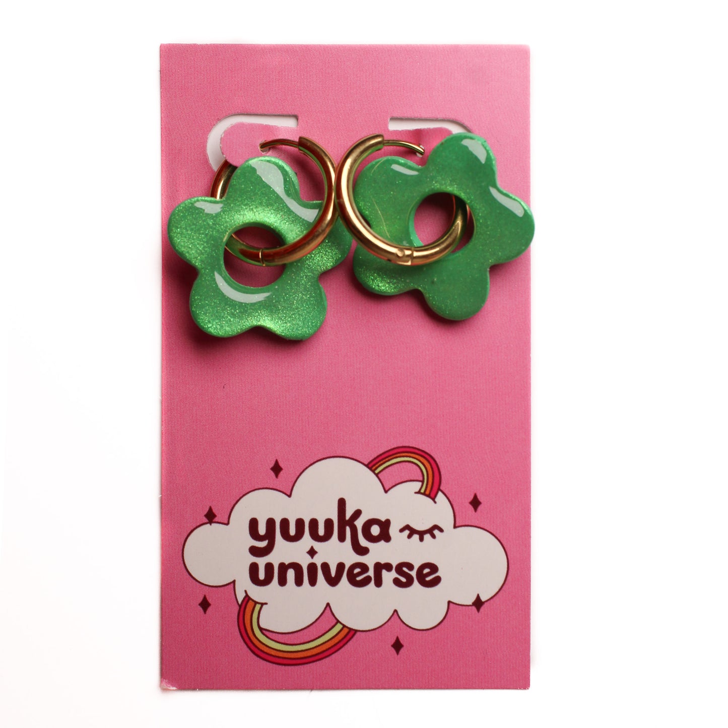 Yuuka Universe - Flower Hoop Earrings (More Colors)