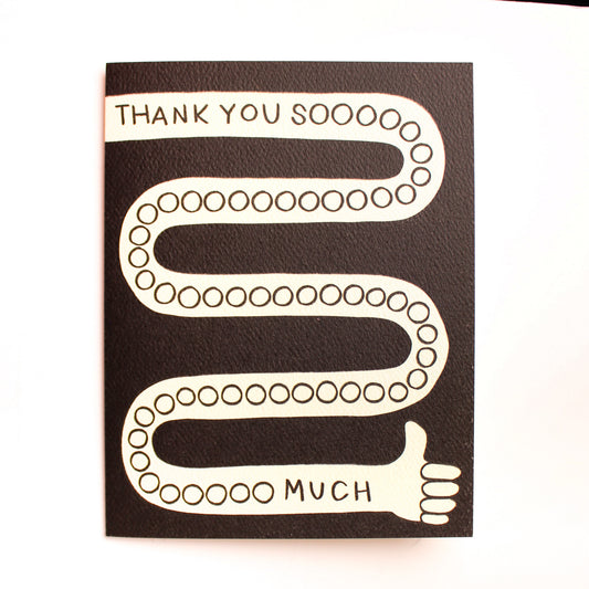 TYSM Letterpress Greeting Card