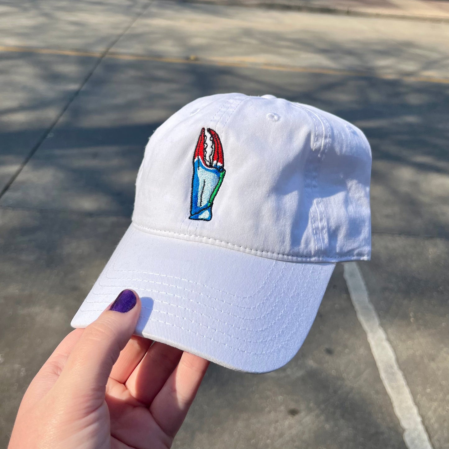 Crab Claw Embroidered Hat