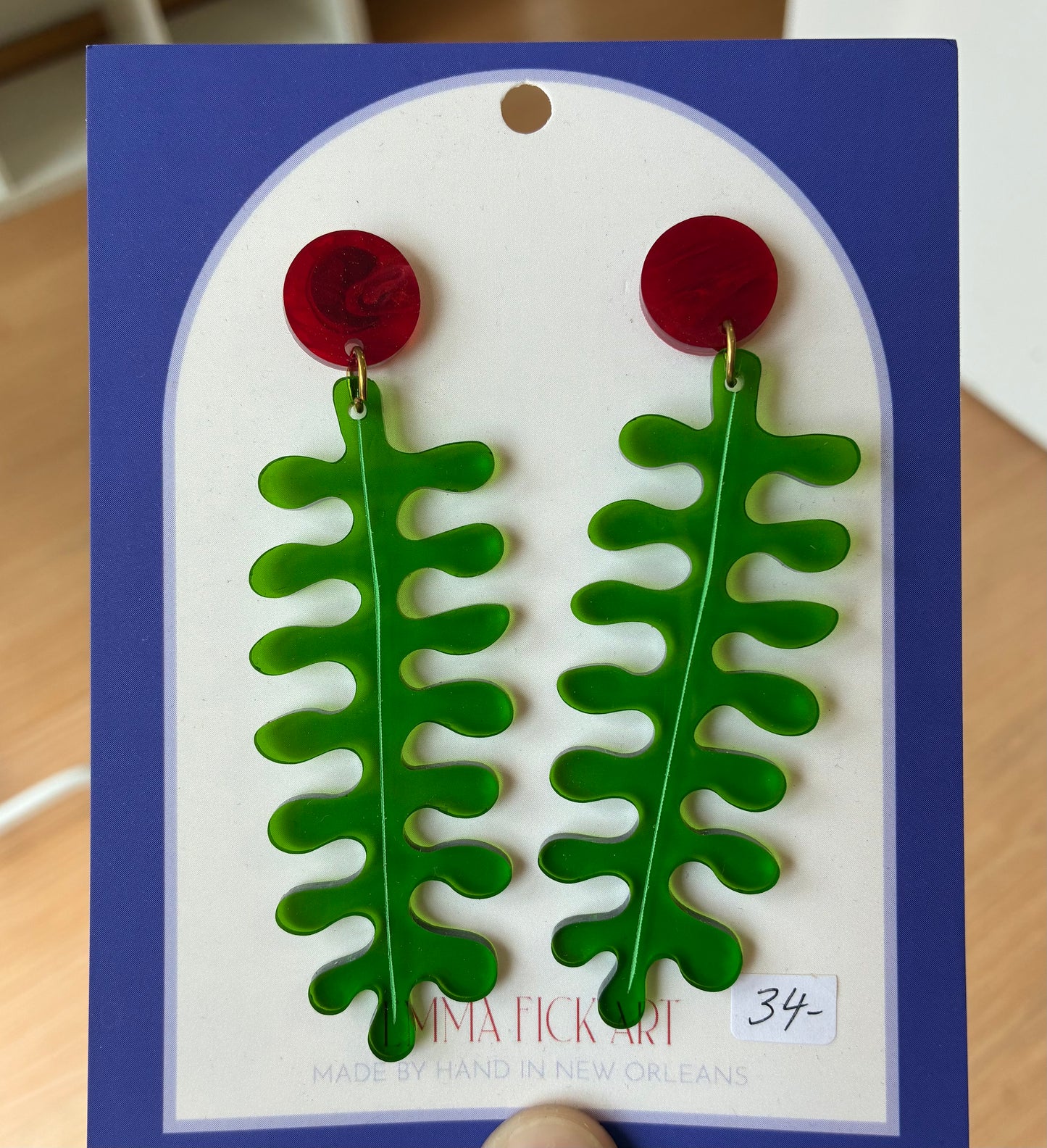 Cypress Leaf Earrings