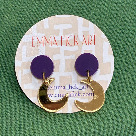 Mini Moon Earrings