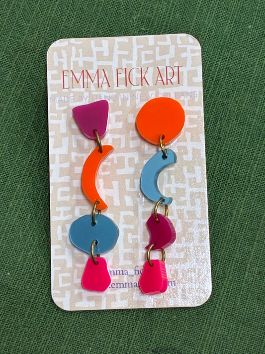 Abstract Dangle Earrings