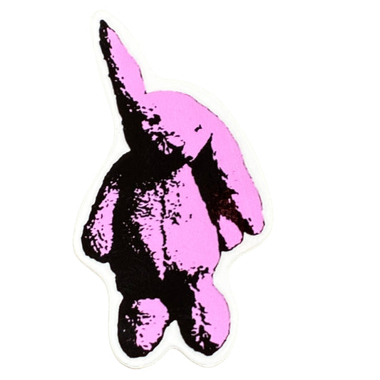 Large Pink Bunny Sticker