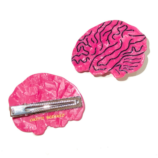 Brain Hair Clip