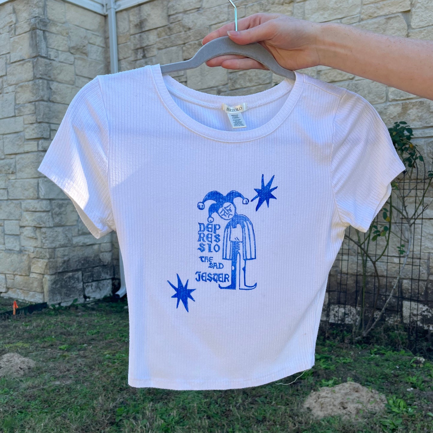 Depressio The Sad Jester Crop Tee