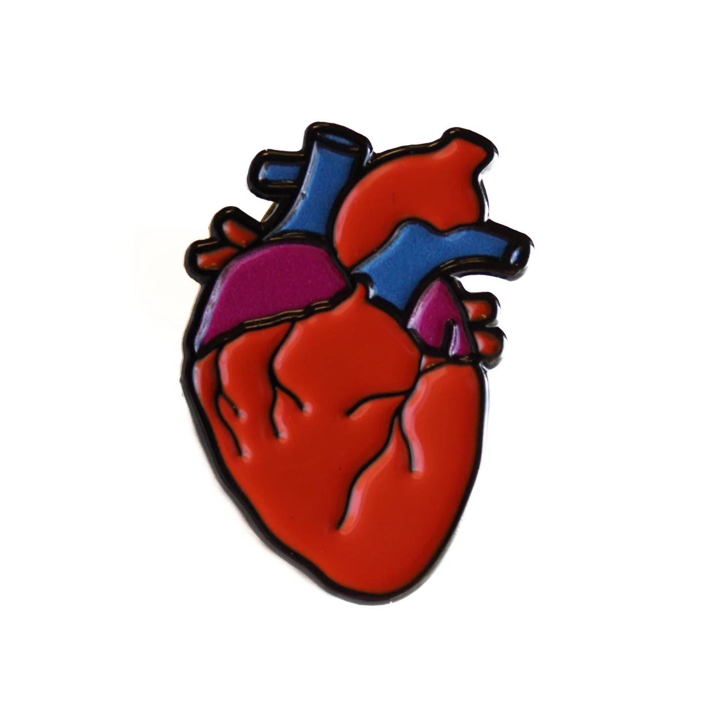 Anatomical Heart Enamel Pin