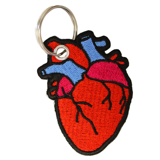 Anatomical Heart Keychain