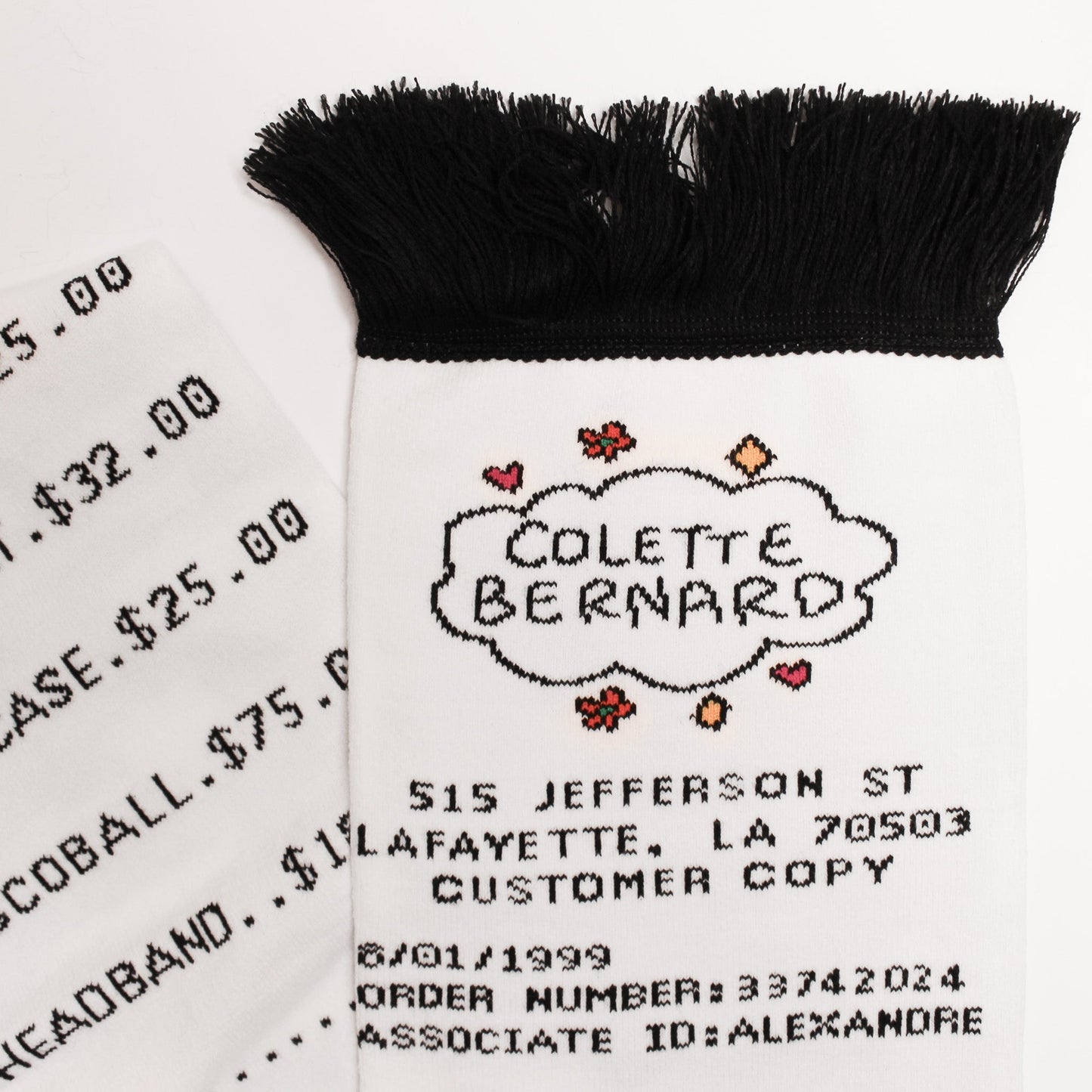 Receipt Scarf