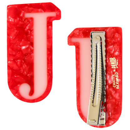 Letter J Hair Clip