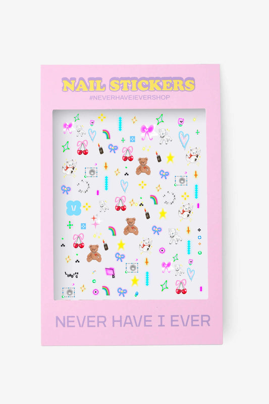 Just Being Cute Nail Stickers by Vyolet Jin