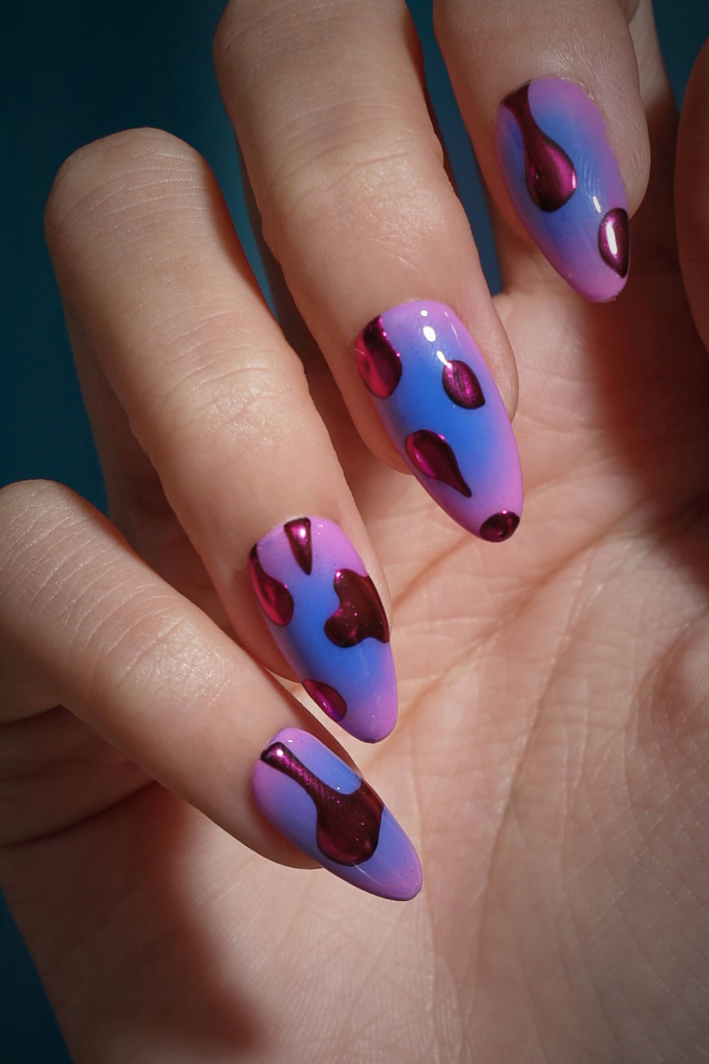 Lava Lamp Nails