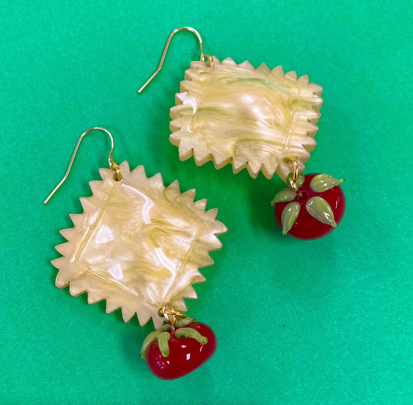 "Tortelli e Pomodoro" Earrings