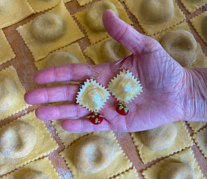 "Tortelli e Pomodoro" Earrings